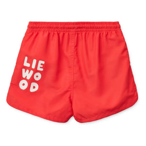 Liewood - Aiden Liewood Geri Dönüştürülmüş Elyaf Mayo Şortu | Kırmızı