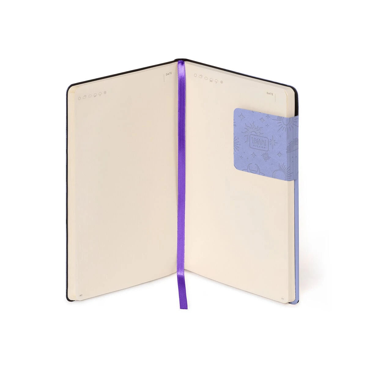 Legami - Notizbuch mit Blank Pages und Monochrome-weichem Einband - Cosmic Lilac - My Notizbuch