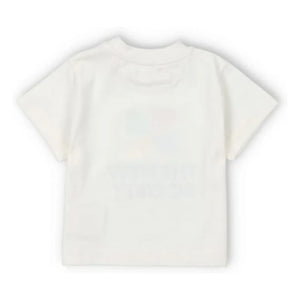 the new society - Mykonos Baby Logo T-Shirt | Ecru