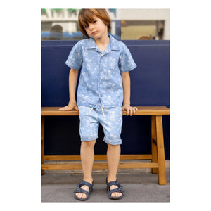 Louis Louise - Denim Magnum Hawaii Gömlek | Açık Mavi