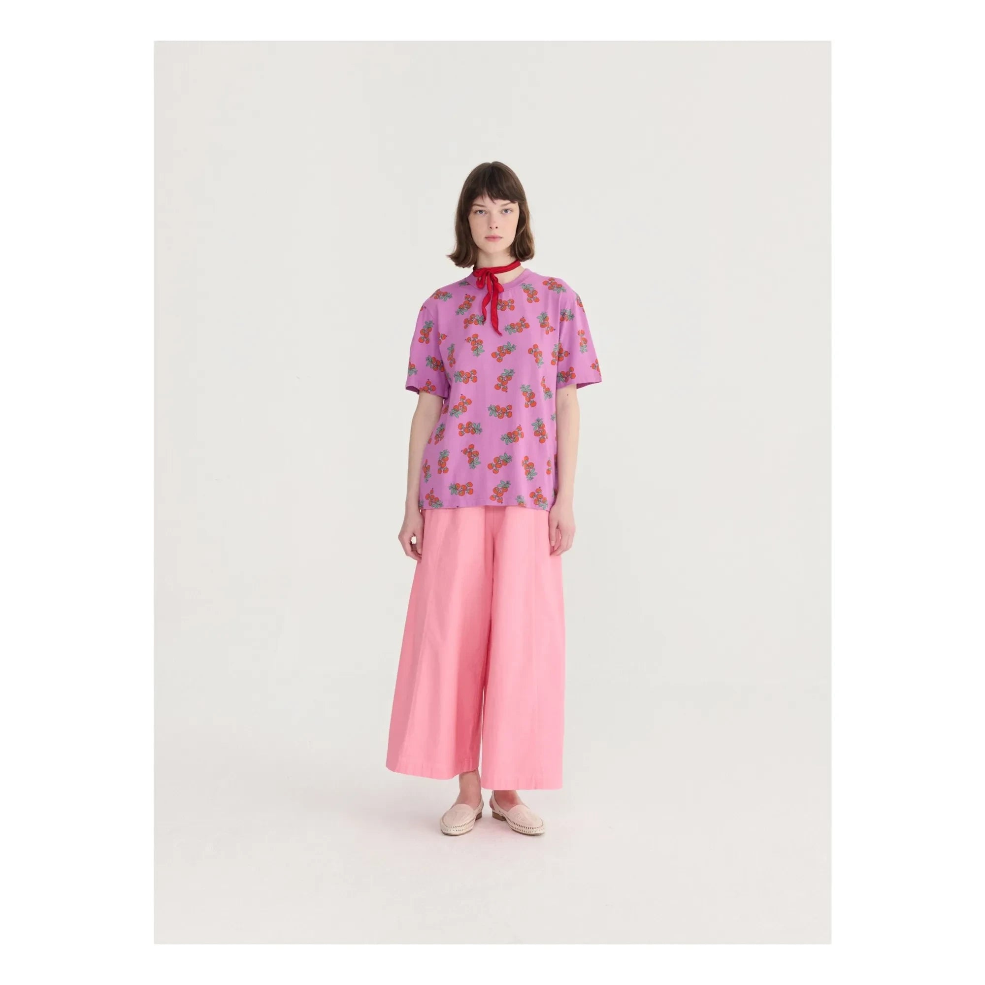 Bobo Choses - Paper Touch organik pamuk pantolon | Pembe