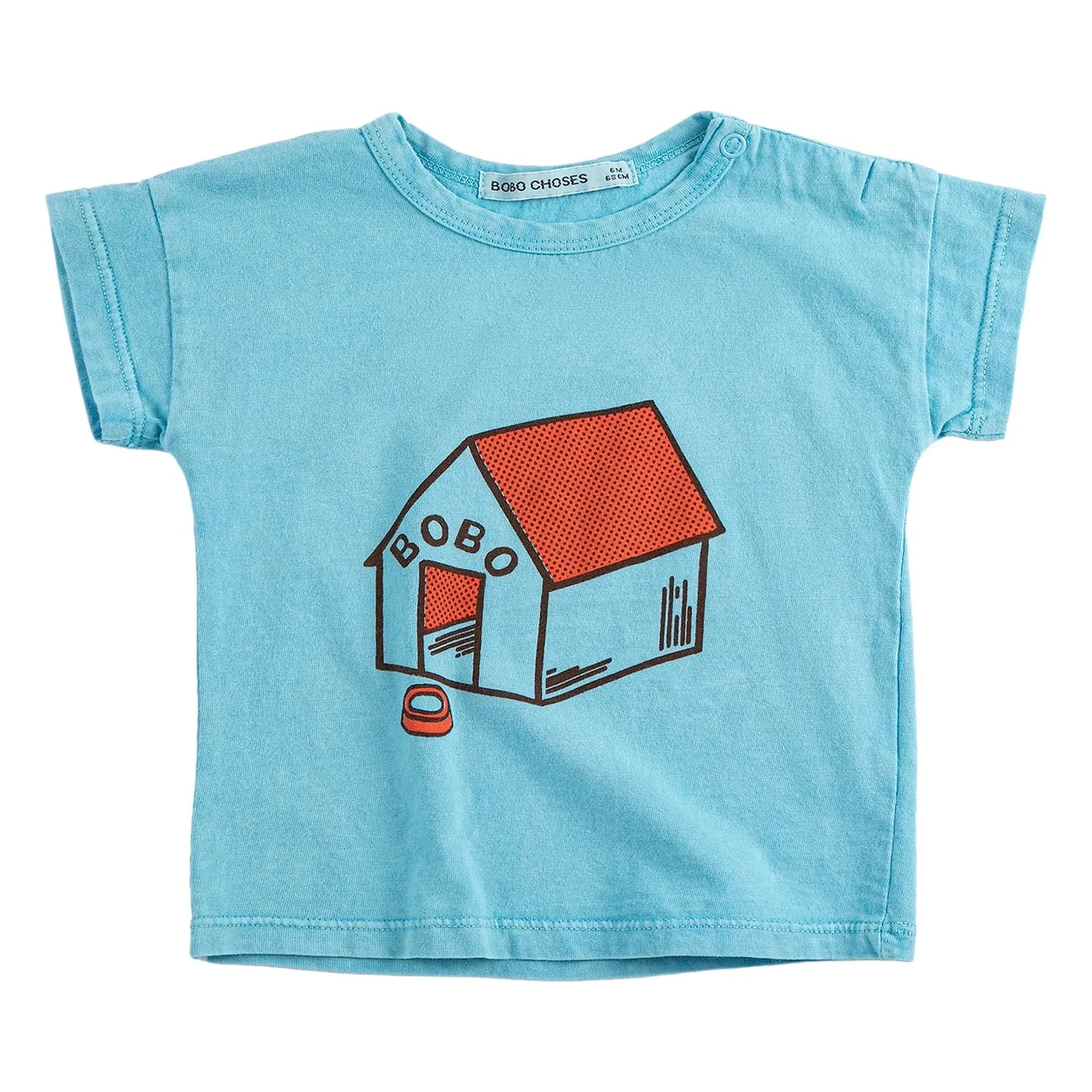 Bobo Choses - Niche Organik Pamuklu Bebek Tişörtü | Mavi