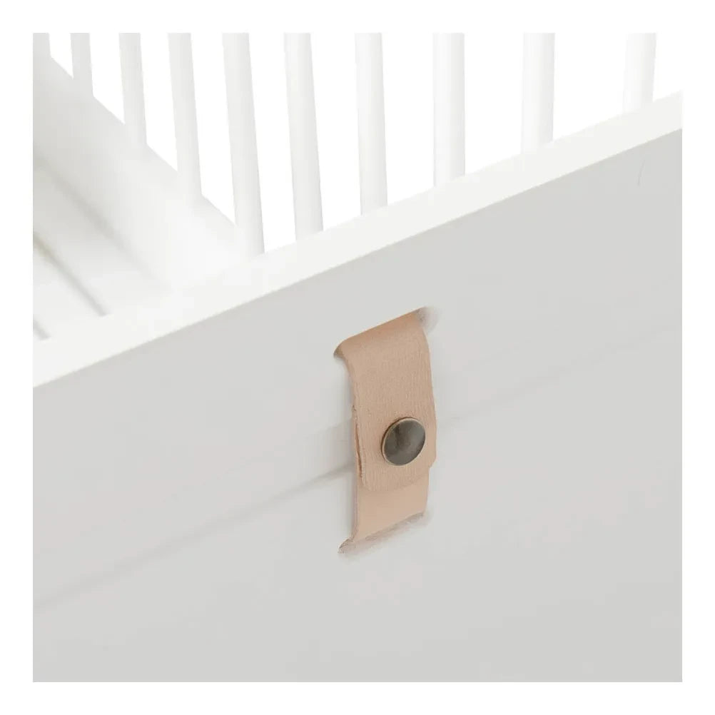 Oliver Furniture - Orta Yükseklikta Ahşap Mini+ Karyola 68x162cm | Beyaz
