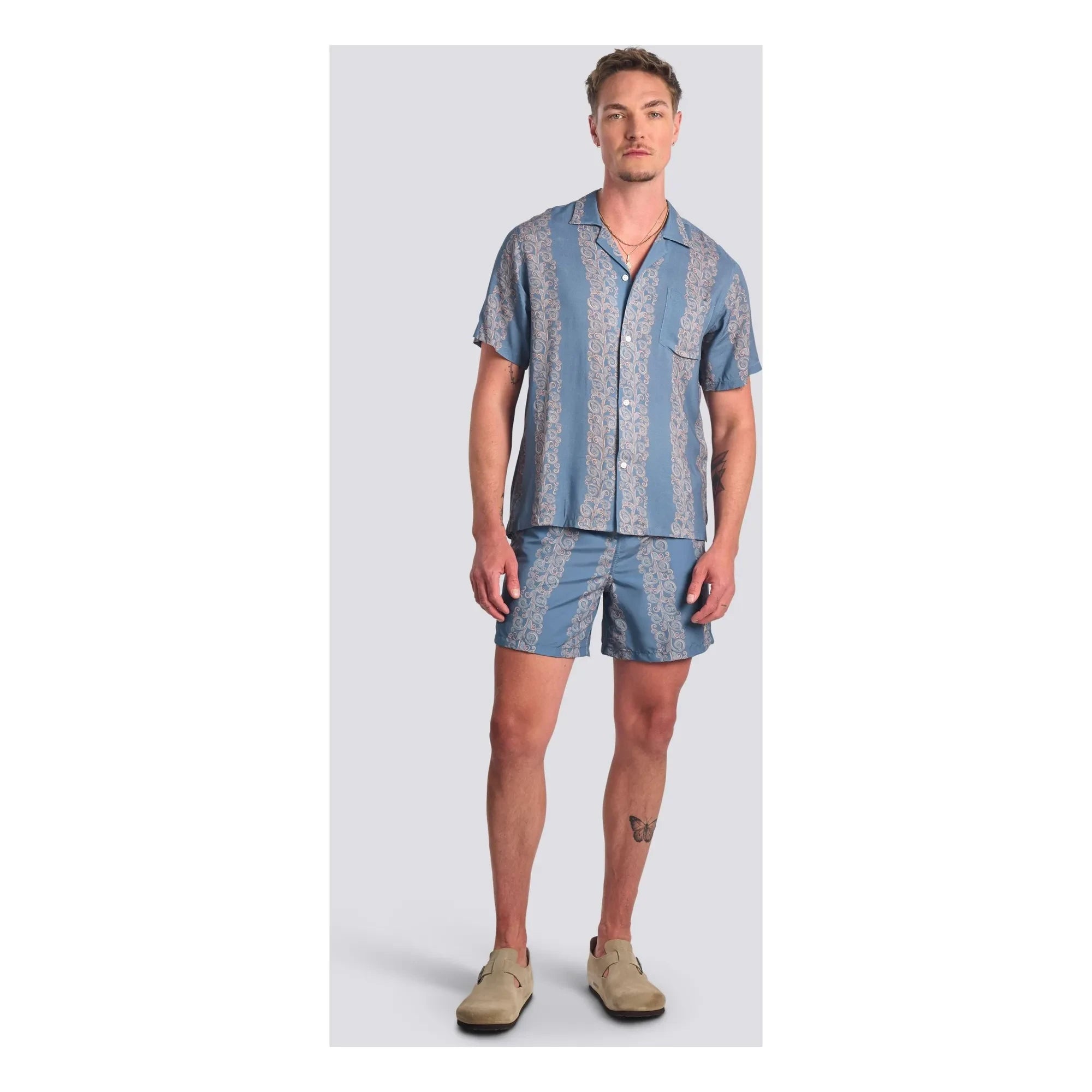 Bather - Coral Fiesta Yüzme Şortu | Açık Mavi