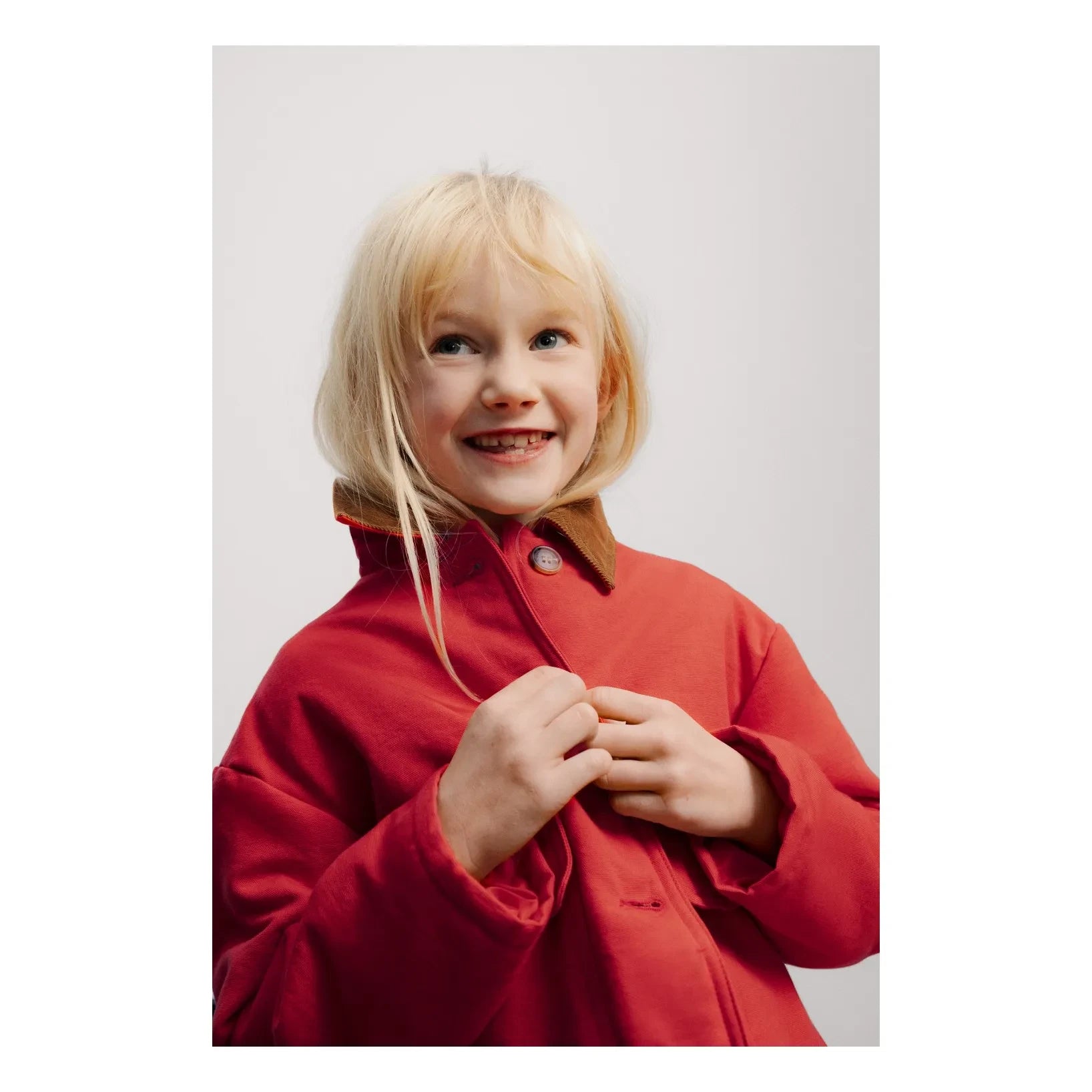 Chaqueta Flint de algodón orgánico de The New Society | Roja