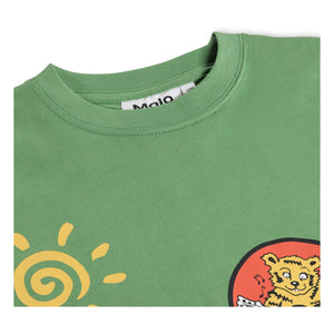 Molo - Riley Camiseta de algodón orgánico con parches | Verde