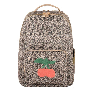 Jeune Premier - Bobbie Leopard Cherry Backpack | Beige