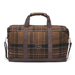 Les Deux - Wesam Check Weekend Wool Plaid Bag | Brown