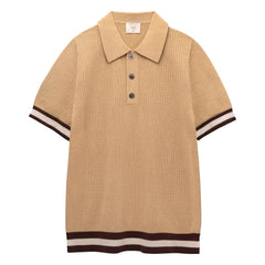 Ché Studios - Quinn Pamuk polo tişört | Camel
