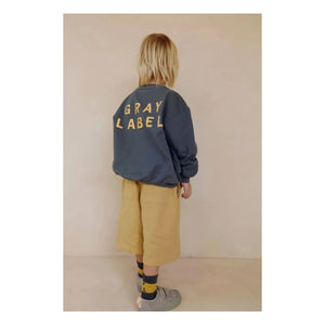 Gray Label - Gri Etiket Organik Pamuk Sweatshirt | Gri mavi