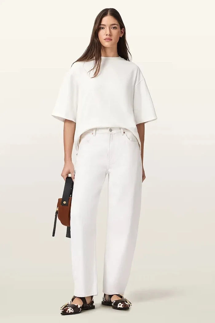 AllSaints ESME kadın pamuklu oversize tişört