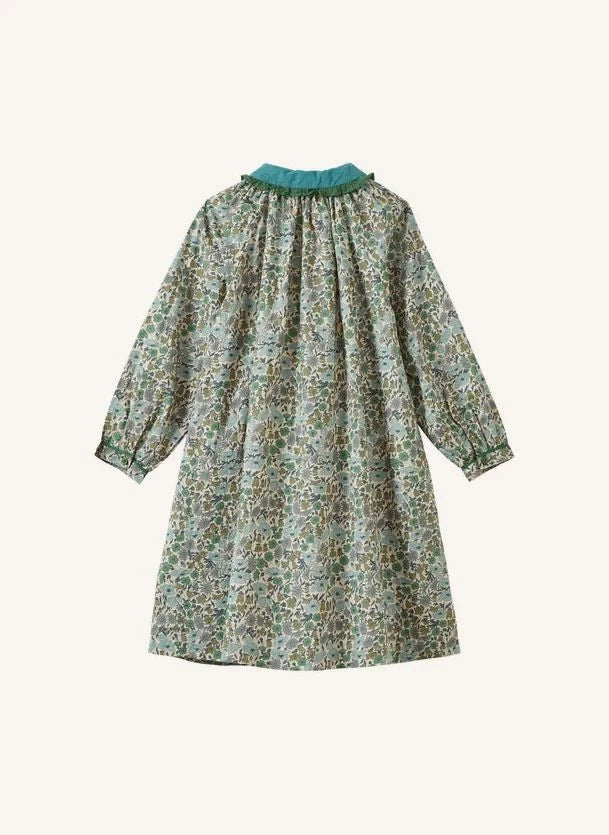 Caramel - Verdite Liberty Elbise | Yeşil