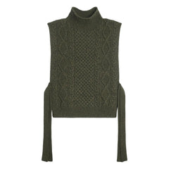 Bompard - Cashmere Twisted-Purl Back Turtleneck Sweater | Olive