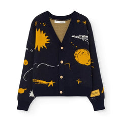 The Animals Observatory - Racoon Etoiles Strickjacke | Dunkelblau