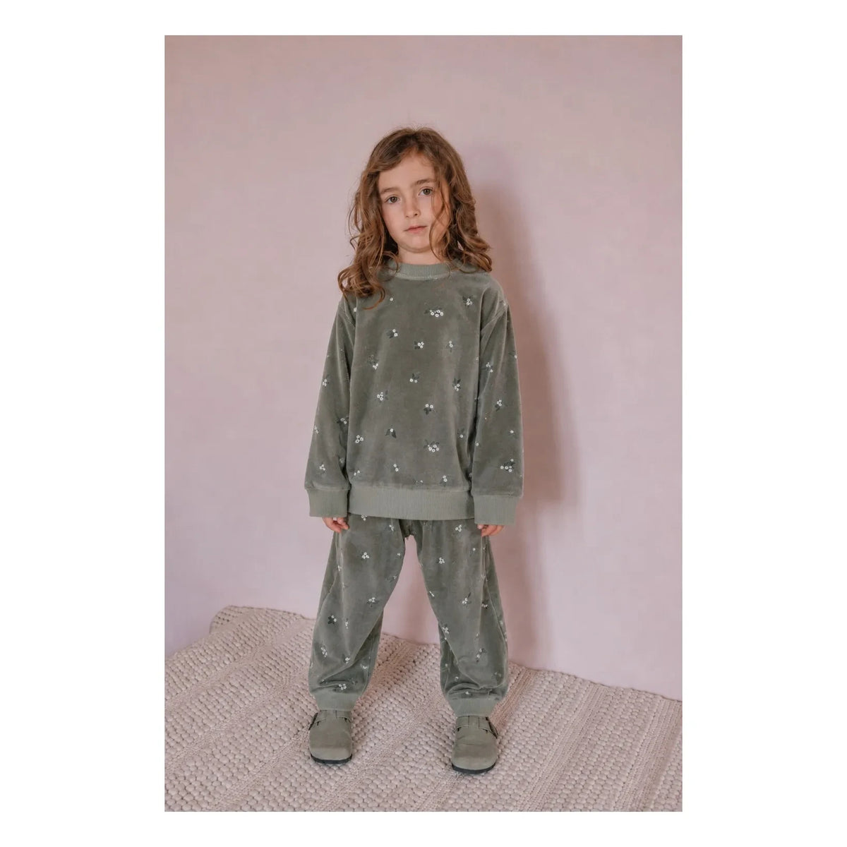 Studio Bohème - Bart Gui Bio-Baumwoll-Velours-Sweatshirt | Khaki