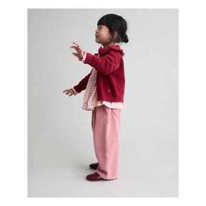 Búho - Pantalón de Terciopelo para Niña | Rosa