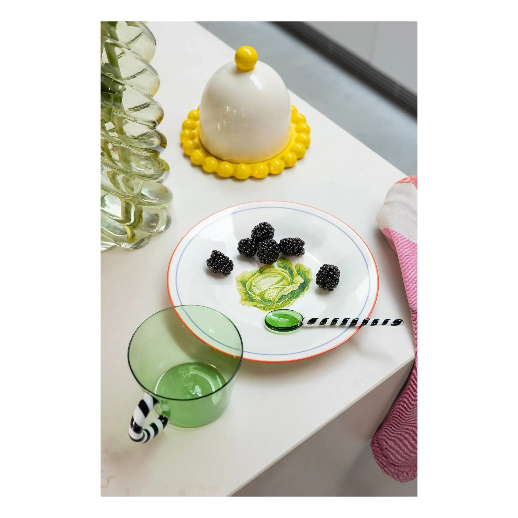 &Klevering - Duet cam bardaklar - 2'li Set | Yeşil