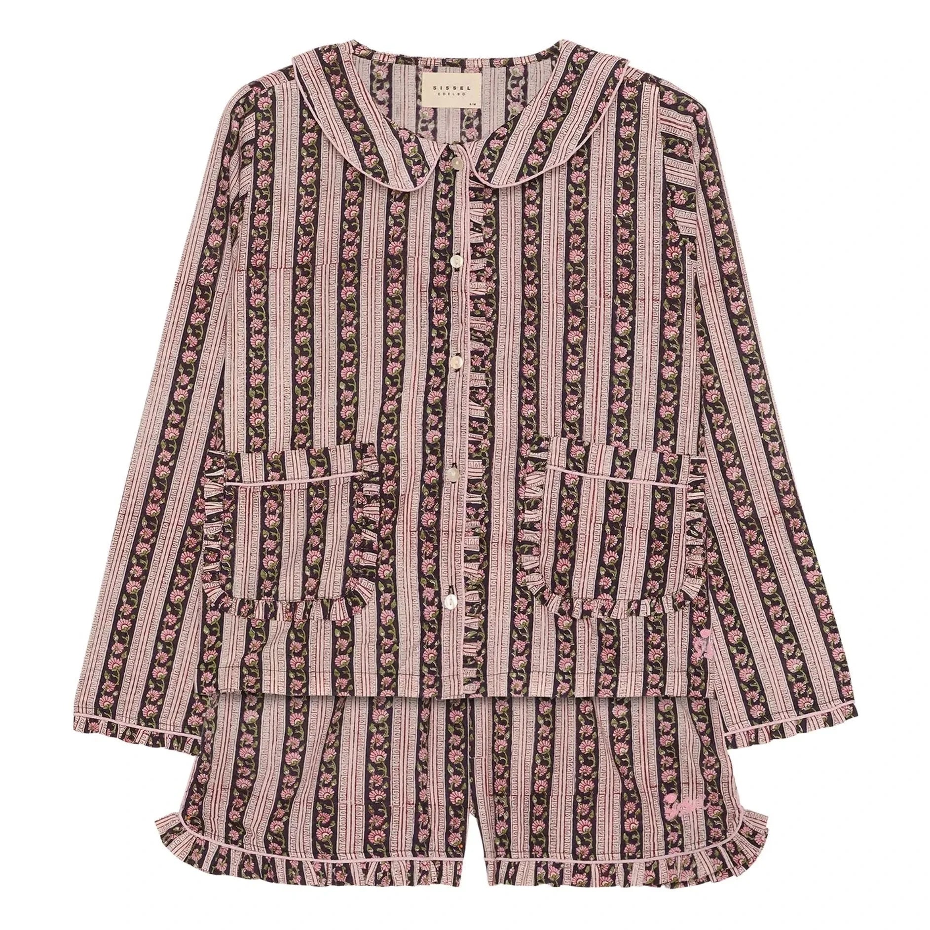SISSEL EDELBO - Nuvena Striped Pajamas | Black
