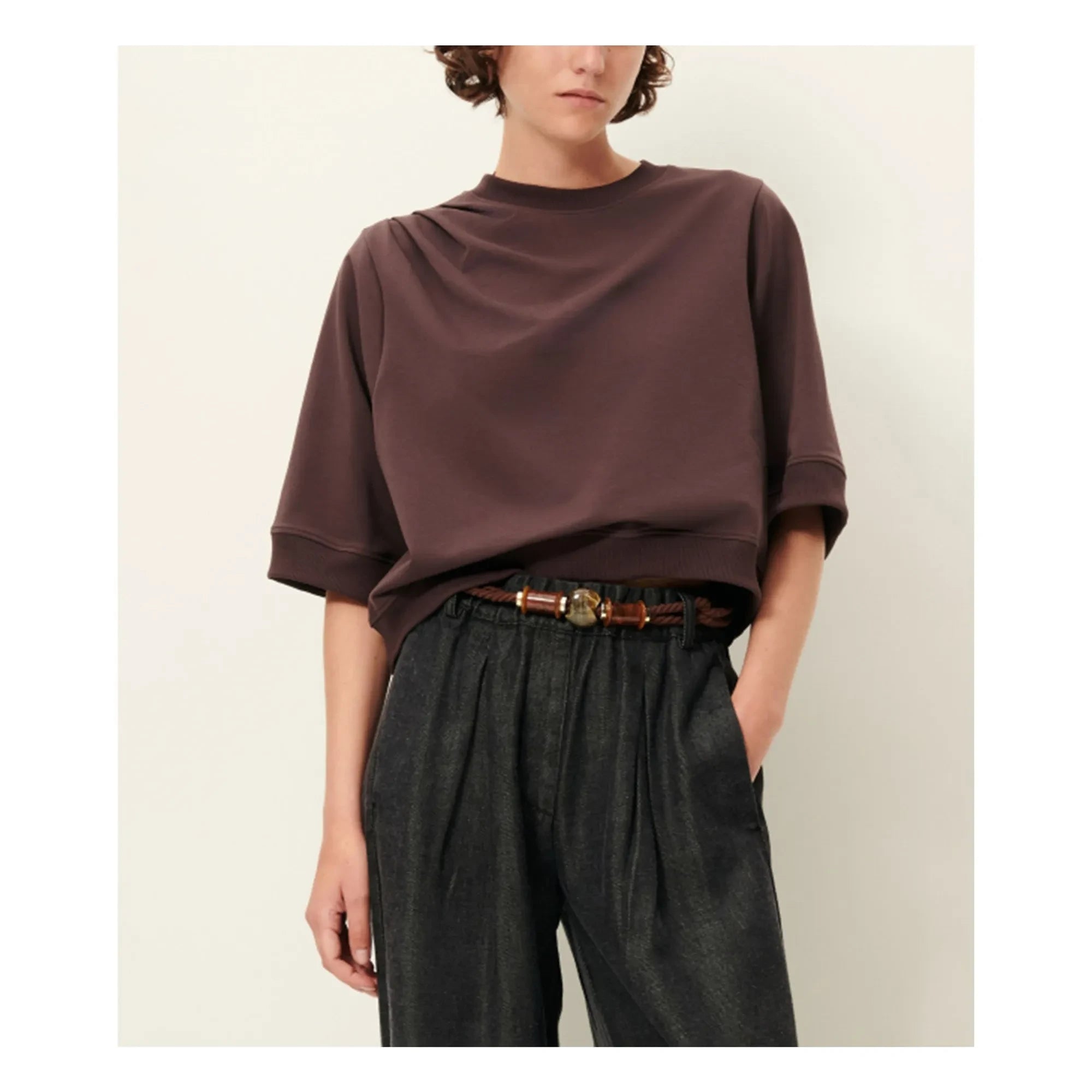 Sessùn - T-Shirt Pova | Braun