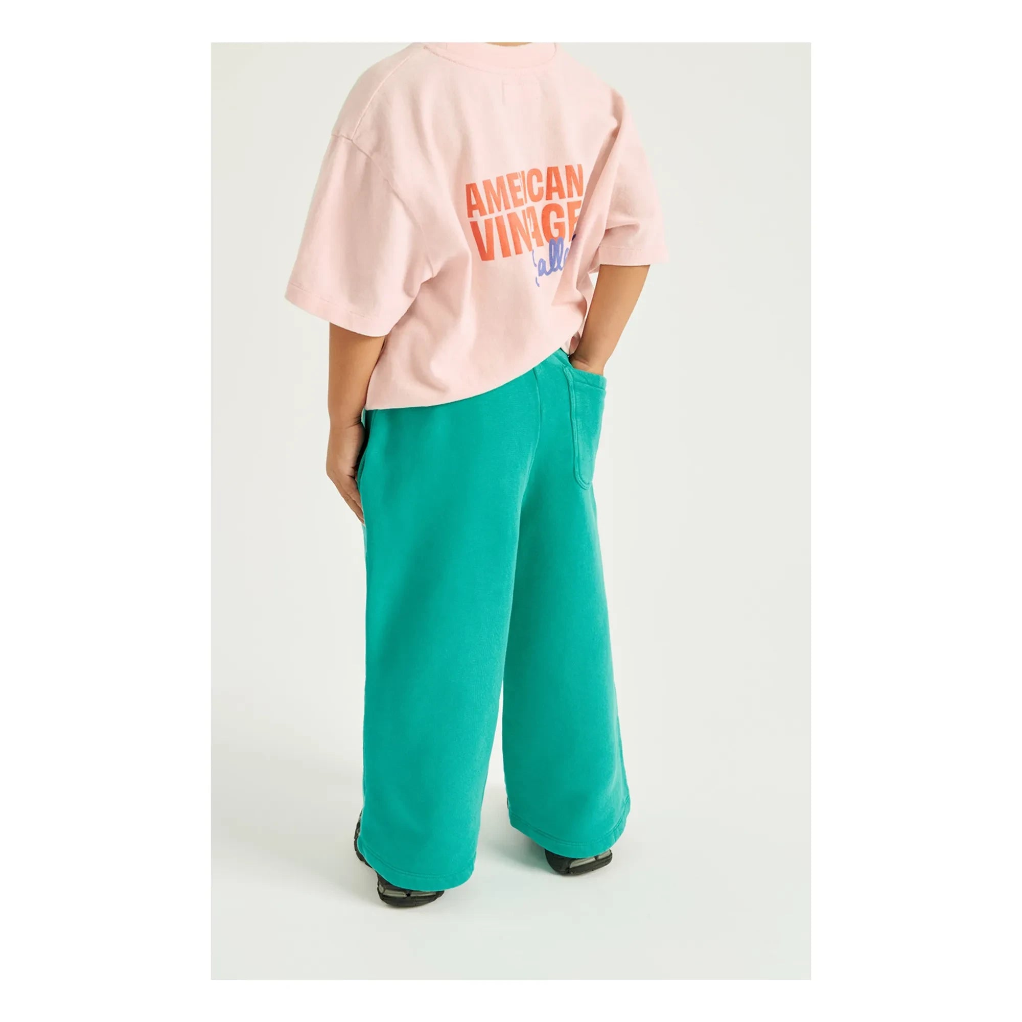 American Vintage - American Vintage X Smallable işbirliği - Ykobow Tişört | Soluk Pembe