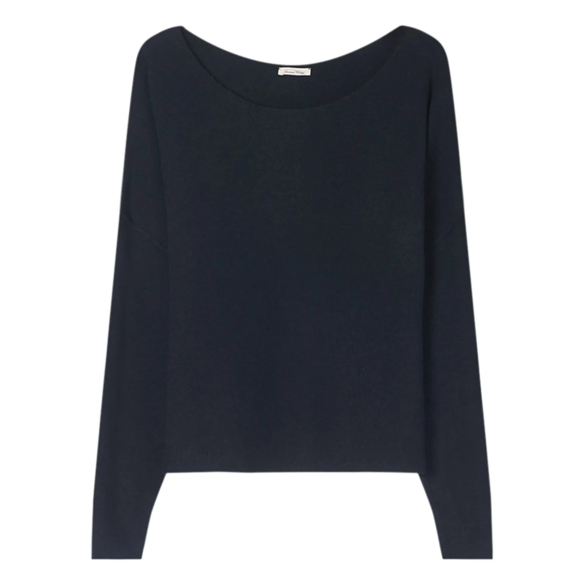 American Vintage - Damsville Yün Kayık Yaka Sweatshirt | Siyah
