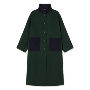 The Tiny Big Sister - Color Block Wool Coat | Mavi
