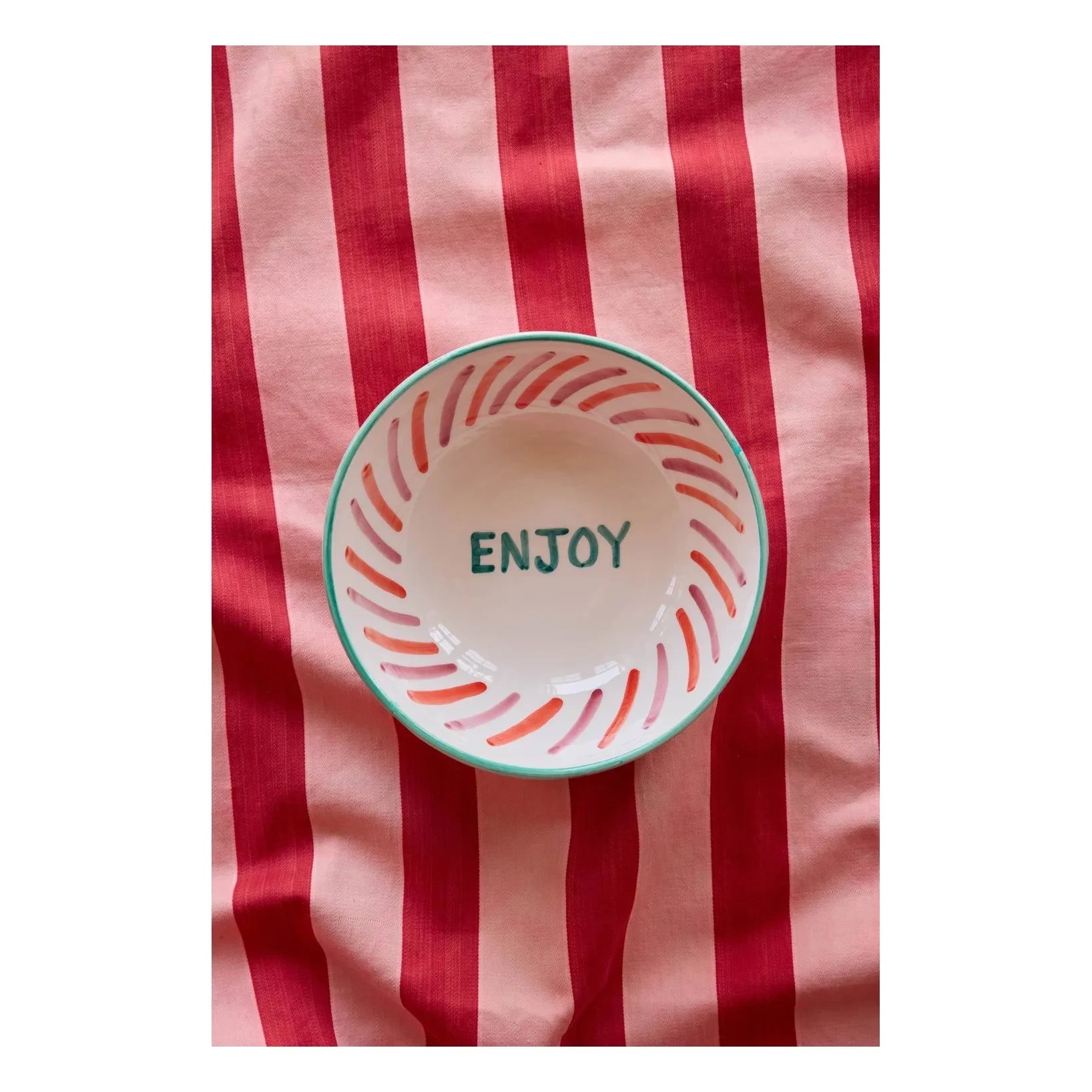 Rice - Enjoy seramik salata kasesi | Pembe