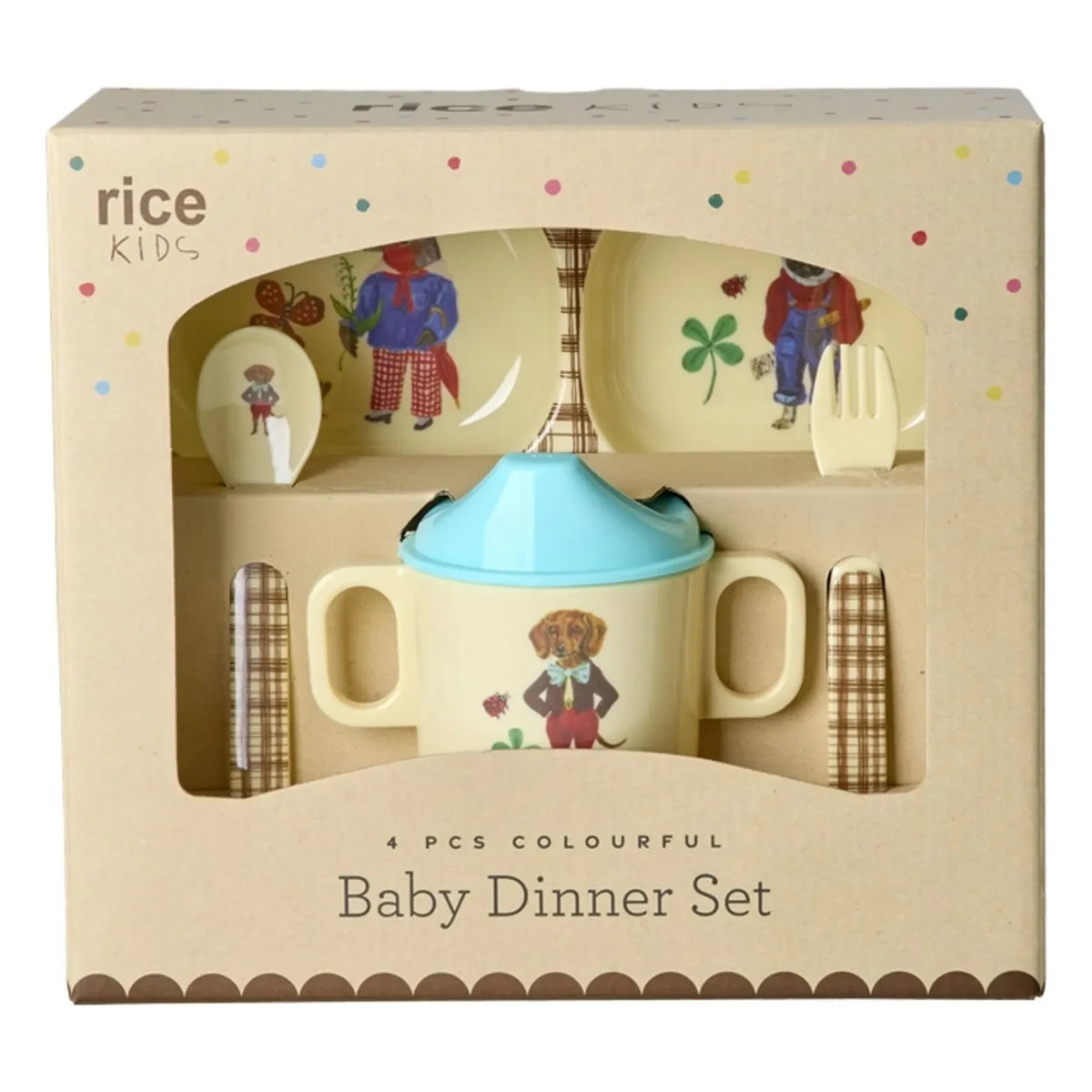 Rice - Melamine Dinner Set - Rice x Nathalie Lété | Blue