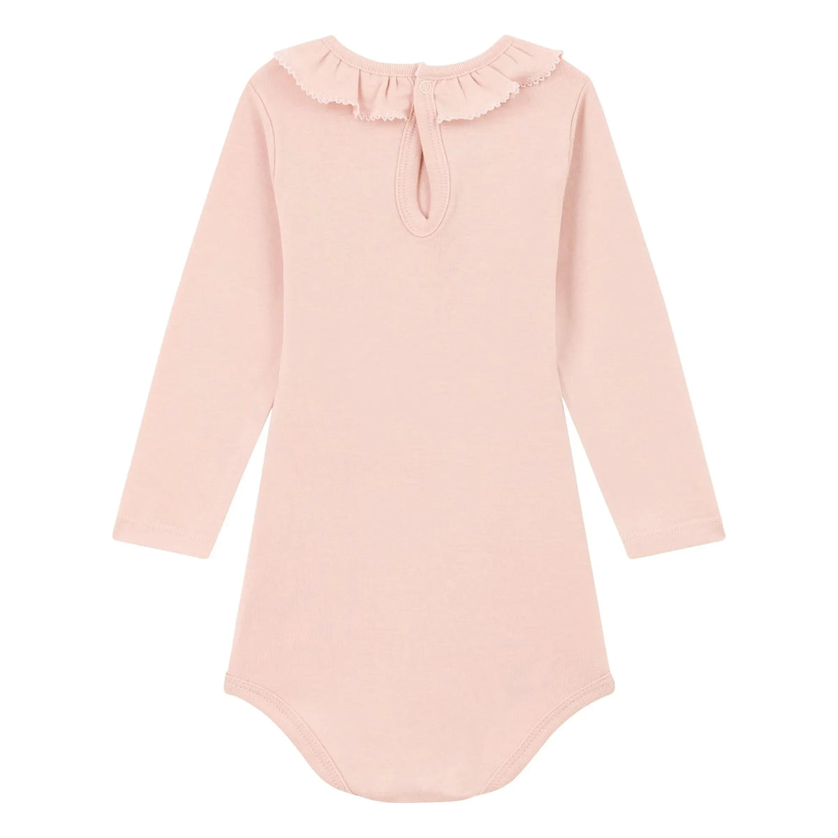 Petit Bateau - Body Collar Uni | Pembe