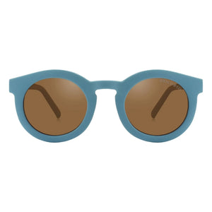 Grech & Co - Gafas de Sol Clásicas Polarizadas de Fibra Natural | Azul