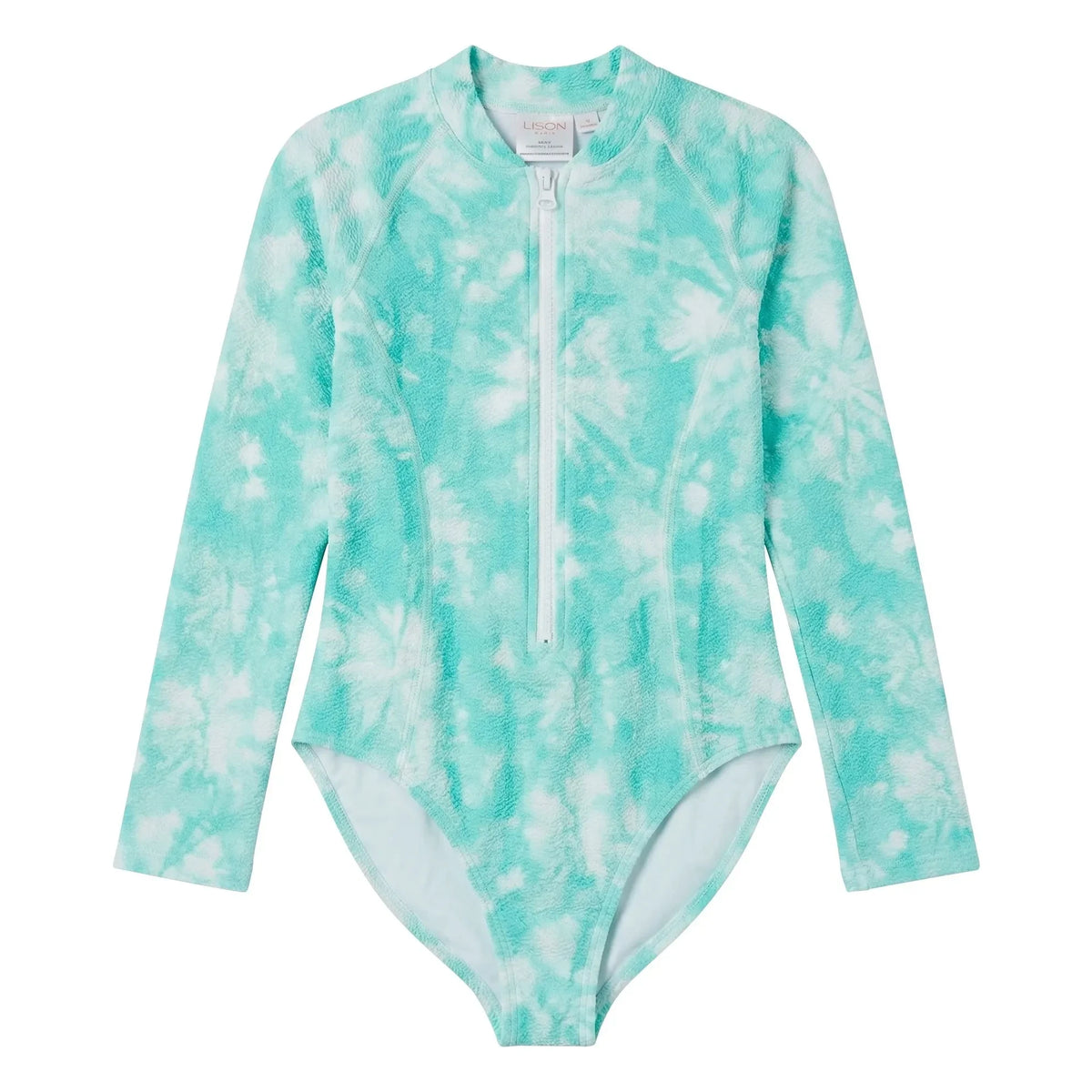 Lison Paris - Taha'a Tie and Batik UV-Protective Swimsuit | Turquoise