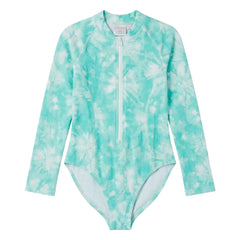 Lison Paris - Taha'a Tie and Batik UV-Protective Swimsuit | Turquoise