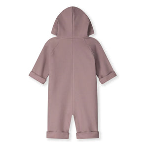 Gray Label - Organik Pamuk Kapüşonlu Tulum | Mürdüm