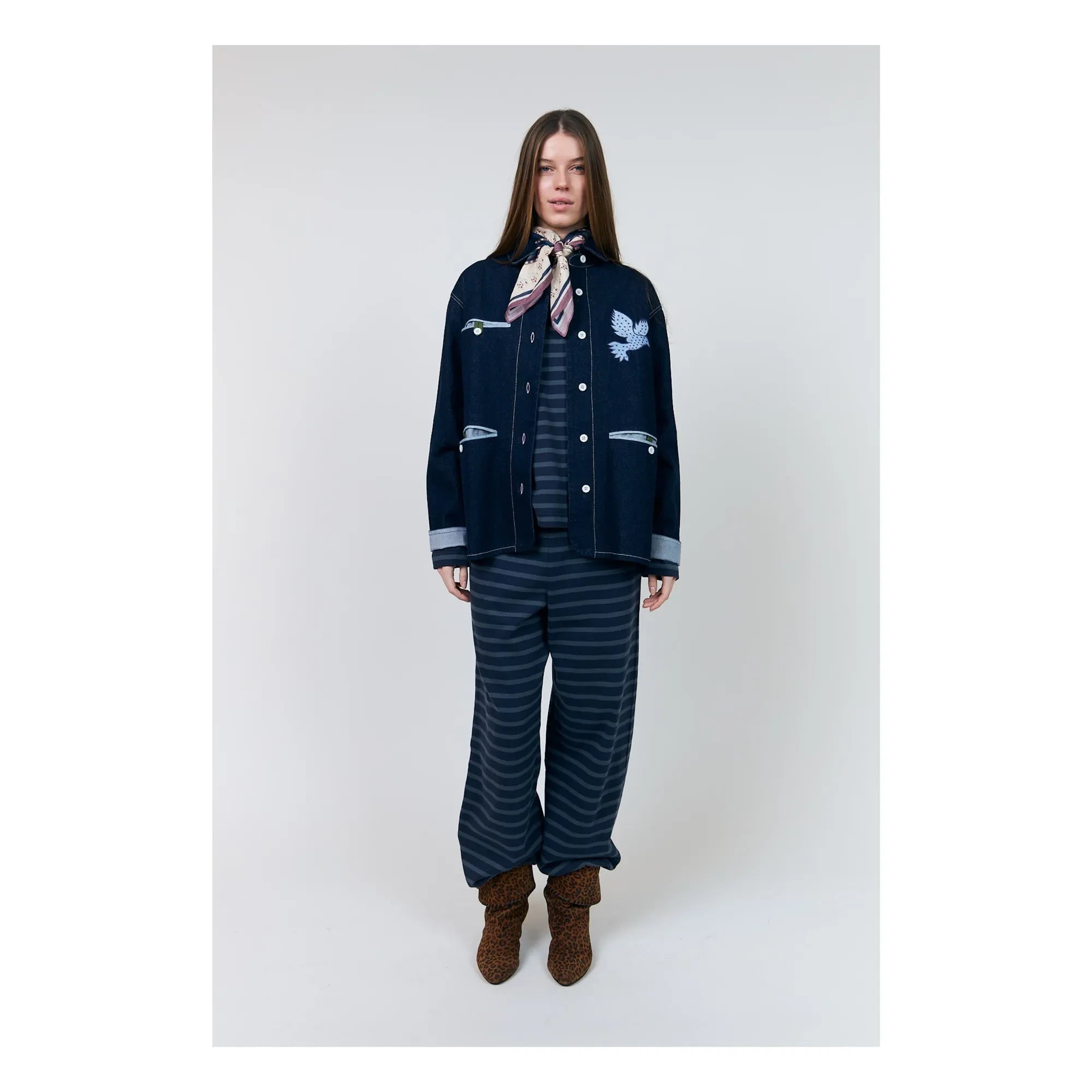 Lollys Laundry - Chaqueta de algodón Edda | Azul marino