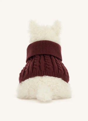 Jellycat - Munro Scottie Köpek "Kışlık Kazak" Peluş