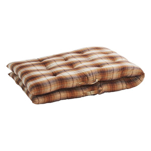 Madam Stoltz - Cotton Checked Bed | Pumpkin