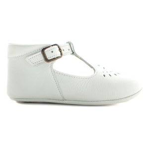 Poppée - Minimilton T-Bar Shoes | White
