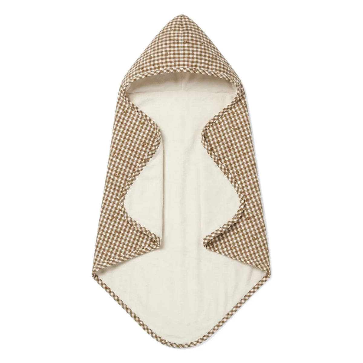 Editions Aimable - Charles bath cape | Noisette Vichy Algodón