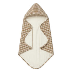 Editions Aimable - Charles bath cape | Noisette Vichy Algodón