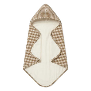 Editions Aimable - Charles bath cape | Noisette Vichy Algodón
