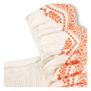 Molo - Volants Rosamond Conton Bio Top | Elfenbein