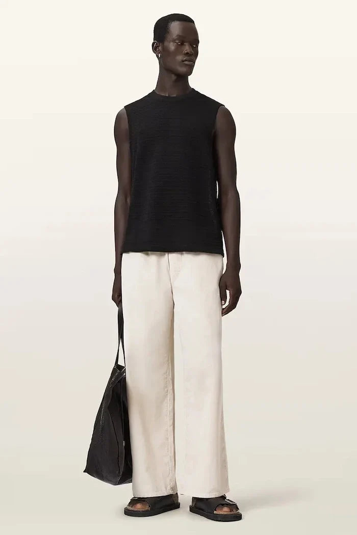 AllSaints camiseta sin mangas de algodón para hombre COVE