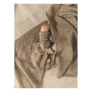 My Little Freckle - Organic Cashmere Foldable Slippers | Camel