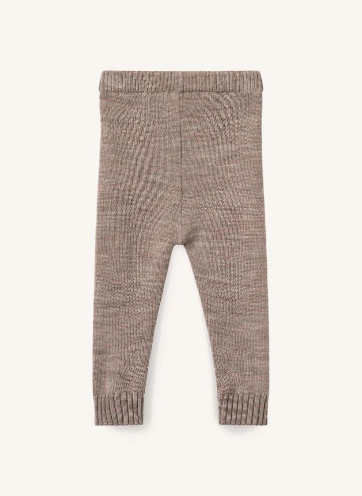 Copenhagen Colors - Merino Wool Cardigan and Leggings Set | Taupe Brown