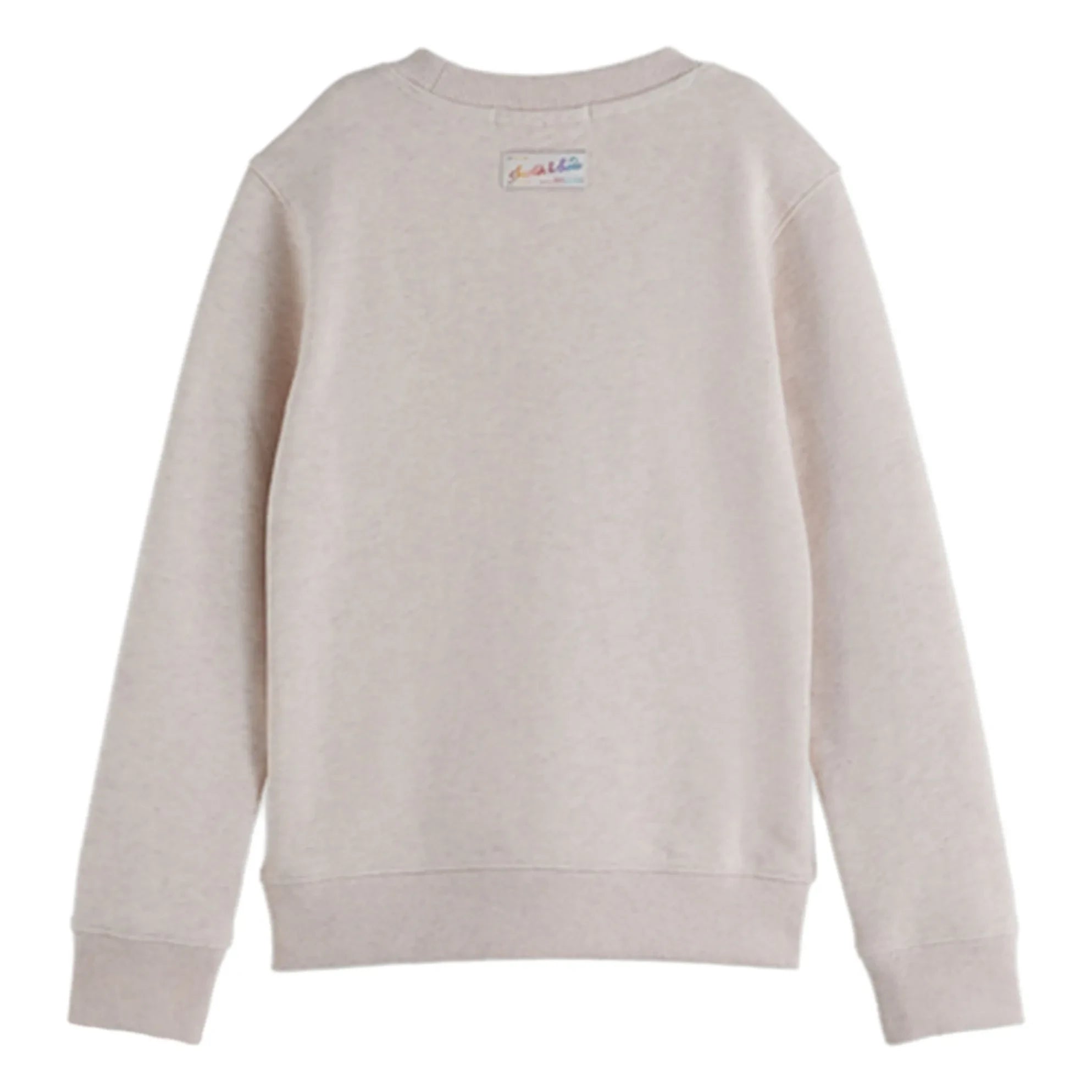 Scotch & Soda - Artwork Logo Sweatshirt Bio-Baumwolle | Heather White