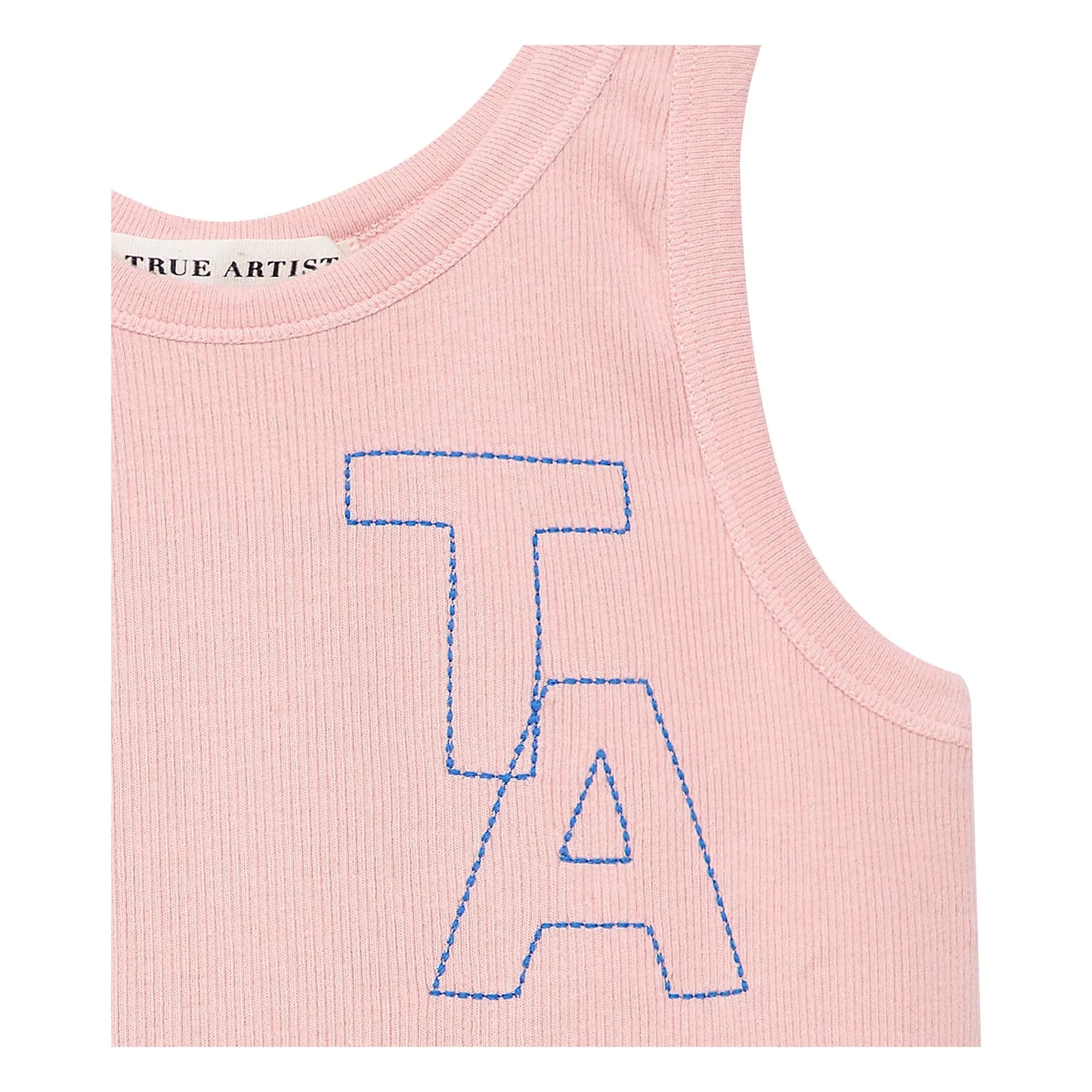 True Artist - Top de tirantes acanalado N°20 | Rosa pálido