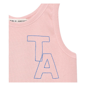 True Artist - Top de tirantes acanalado N°20 | Rosa pálido