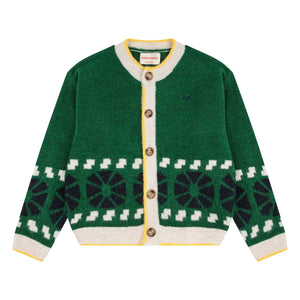 Bobo Choses - Jacquard-Wollweste | Grün
