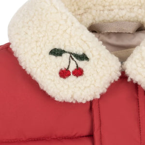 Konges Sløjd - Alpi Cerises Pufferjacke mit recycelter Faserfüllung | Rot