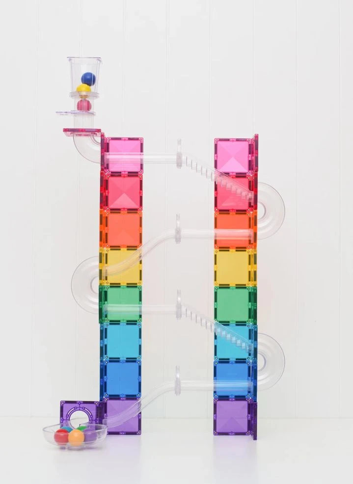 Connetix - Gökkuşağı | 114 Parça Parlak Top Yarışı Paketi